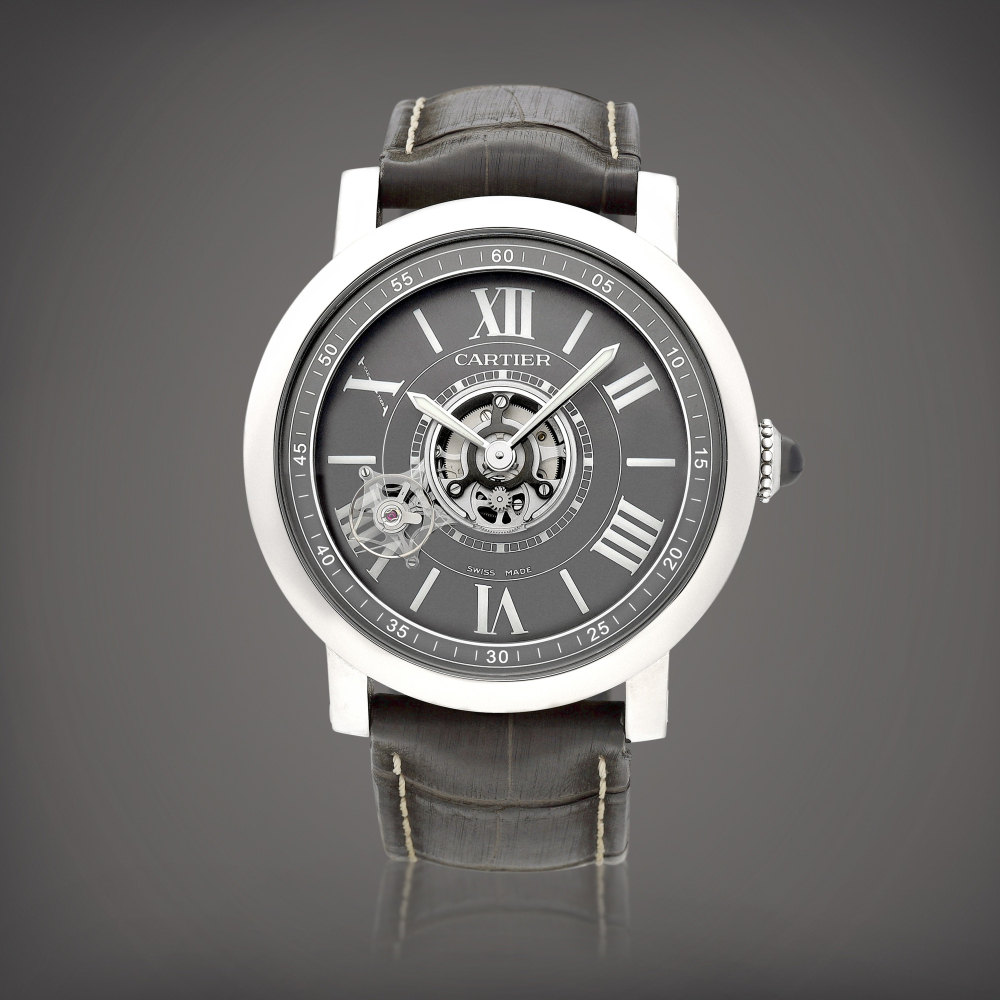 Rotonde de Cartier Astrotourbillon Reference W1556221  A limited edition niobiumtitanium tourbillon wristwatch Circa 2010   Rotonde de Cartier Astrotourbillon W1556221  2010