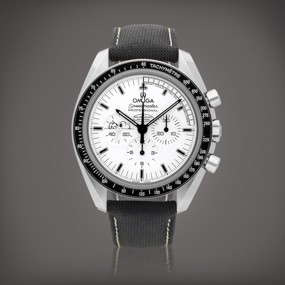 PROPERTY FROM A DISTINGUISHED COLLECTOR  Omega  Speedmaster "Silver Snoopy Award", Reference 311.32.42.30.04.003 A limited edition stainless steel chronograph wristwatch, Circa 2016 