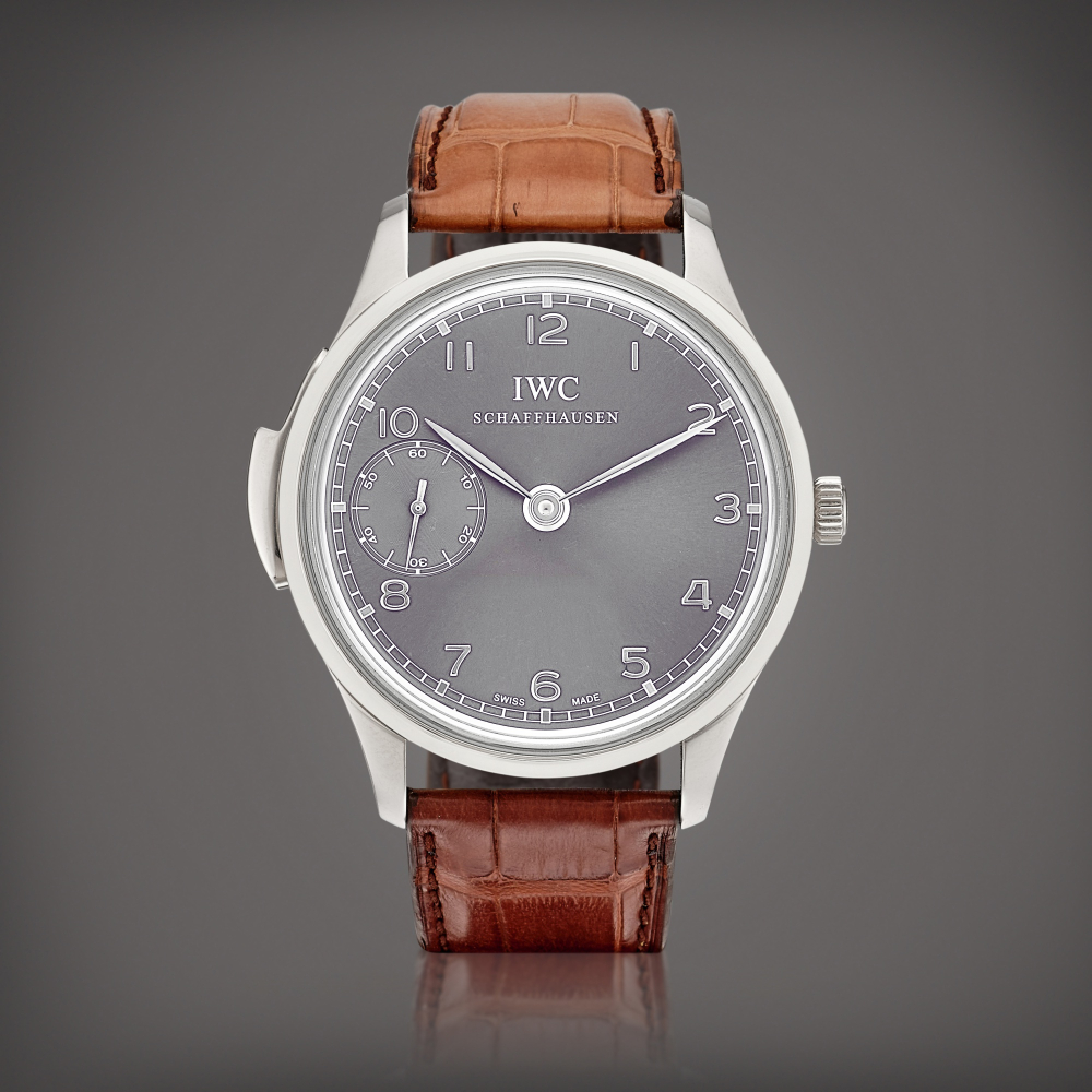 IWC  Portugieser Minute Repeater, Reference 5242 A limited edition white gold minute repeating wristwatch, Circa 2007 
