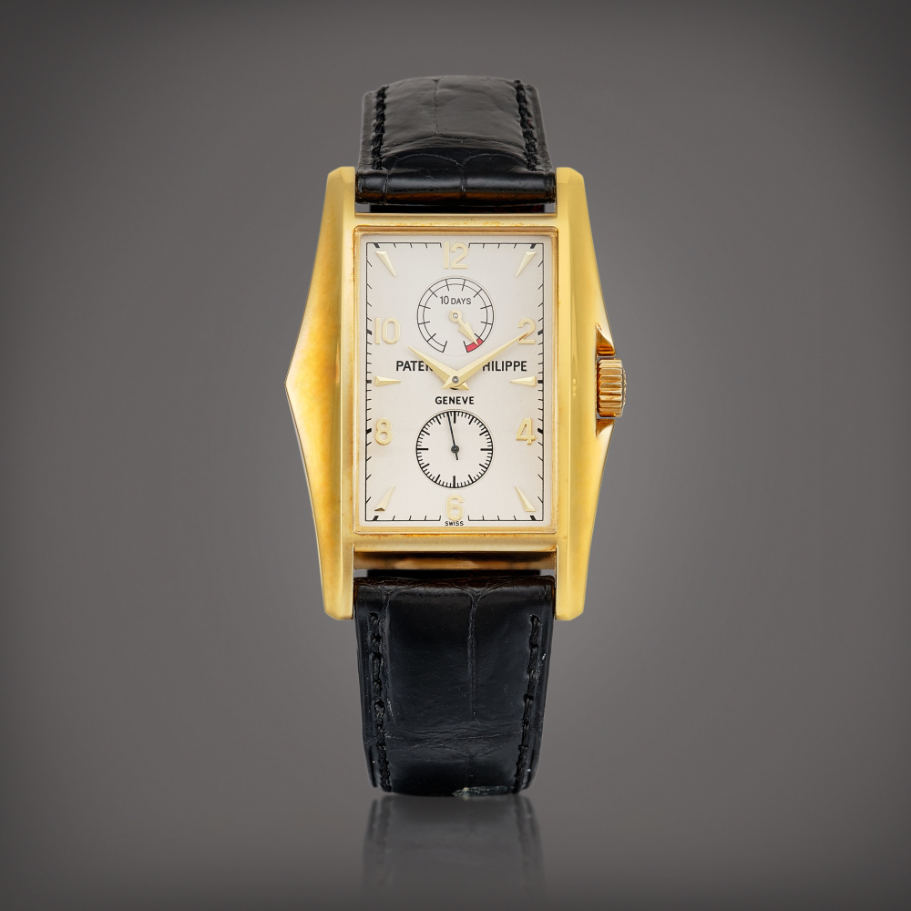 PROPERTY FROM A PROMINENT COLLECTOR  Patek Philippe  Reference 5100 A limited edition yellow gold wristwatch with 10 day power reserve indication, Made to commemorate the new Millennium, Circa 2000 