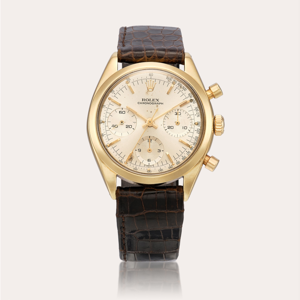 Rolex "Pre Daytona", Reference 6238 | A yellow gold chronograph wristwatch, Circa 1964 | 勞力士 | "Pre Daytona" 型號6238 | 黃金計時腕錶，約1964年製