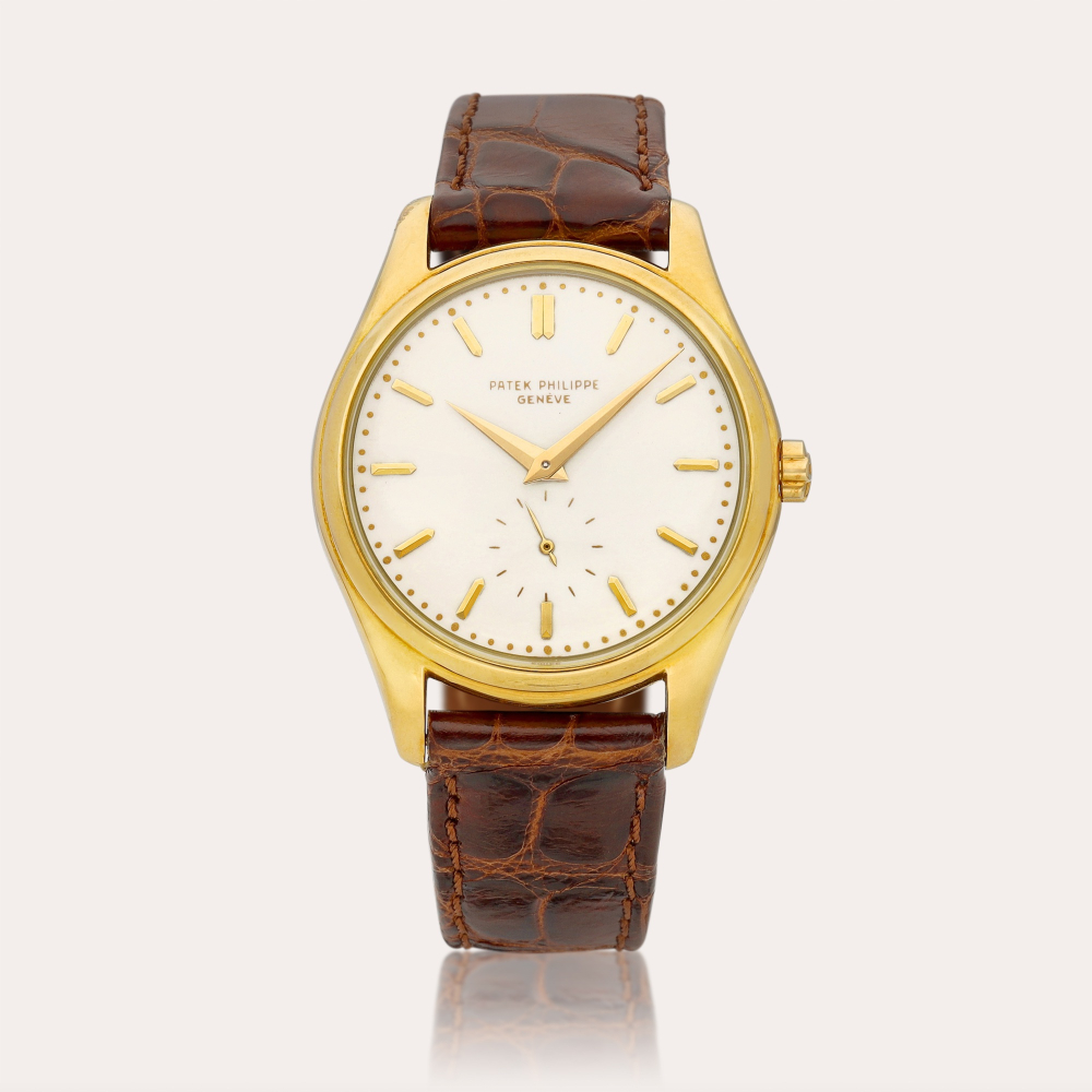 Patek Philippe Reference 2526 A yellow gold wristwatch with enamel dial, Made in 1953 | 百達翡麗 | 型號2526 | 黃金腕錶，備琺琅錶盤，1953年製