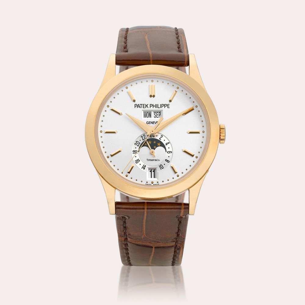 Patek Philippe Reference 5396 | A pink gold annual calendar wristwatch with moon phases and 24 hours indication, Retailed by Tiffany & Co., Circa 2020 | 百達翡麗 | 型號5396