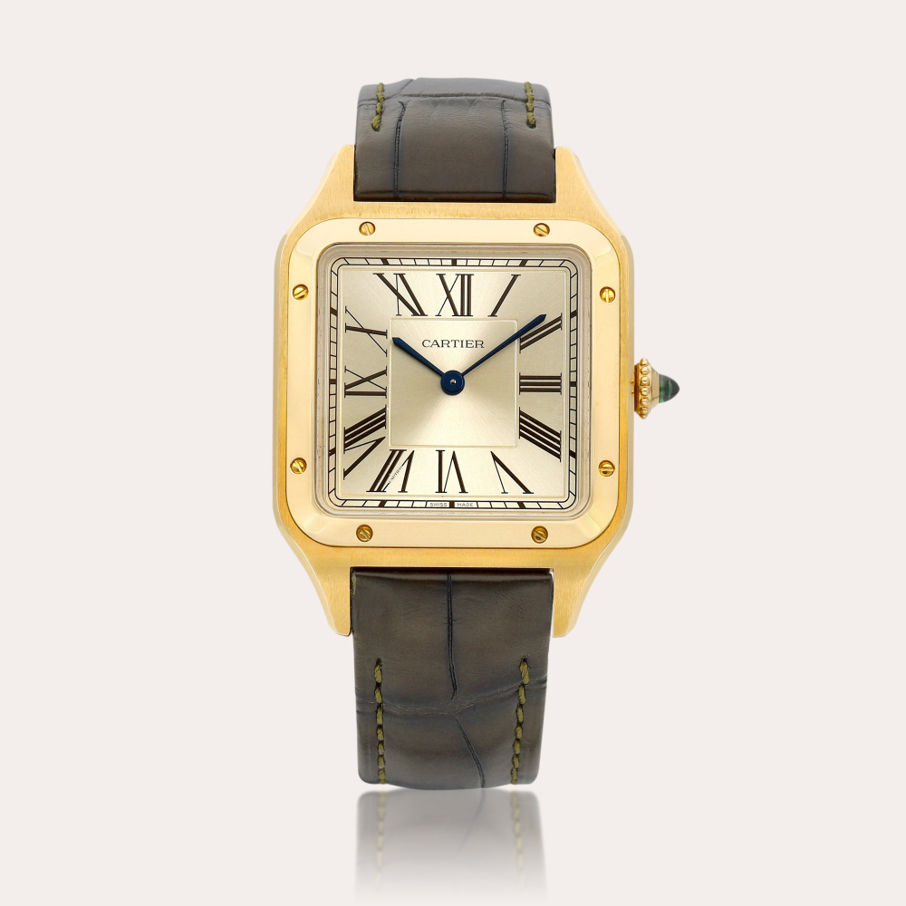 Cartier Santos-Dumont “La Baladeuse”, Reference WGSA0027 | A limited edition yellow gold wristwatch, Circa 2021 | 卡地亞 | Santos-Dumont “La Baladeuse” 型號WGSA0027 | 限量版黃金腕錶，約2021年製