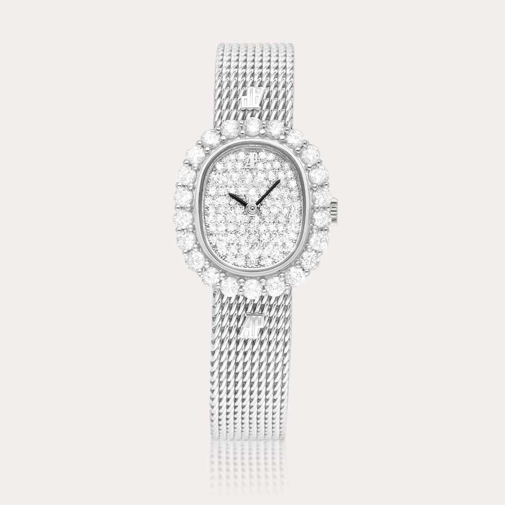 Audemars Piguet A white gold and diamond-set bracelet watch, Circa 2004 | 愛彼 | 白金鑲鑽石鏈帶腕錶，約2004年製