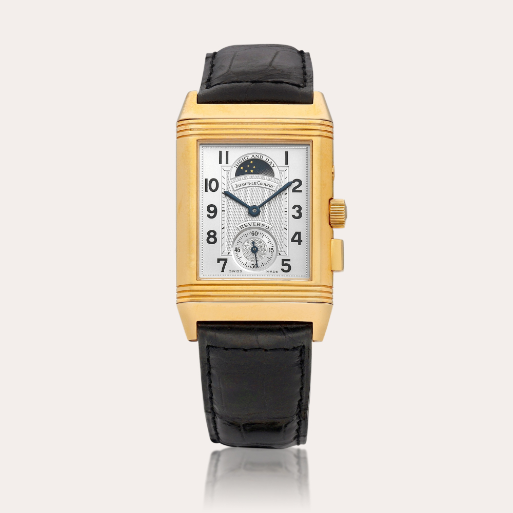 Jaeger-LeCoultre Reverso Geographique, Reference 270.2.58 | A limited edition pink gold reversible dual time zone wristwatch with day and night indication, Circa 2000 | 積家 | Reverso Geographique 型號270.2.58 | 