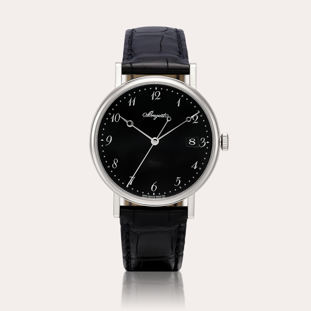 Breguet Classique, Reference 5177 | A white gold wristwatch with date and enamel dial, Circa 2020 | 寶璣 | Classique 型號5177 | 白金腕錶，備日期顯示及琺琅錶盤，約2020年製