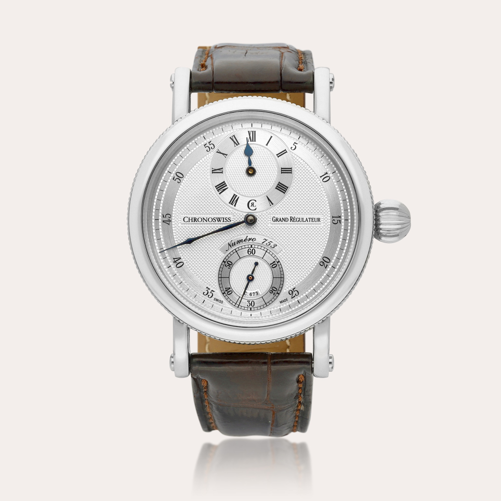 Chronoswiss Grand Regulator, Reference CH-6723 | A stainless steel wristwatch, Circa 2005 | Grand Regulator 型號CH-6723 | 精鋼腕錶，約2005年製