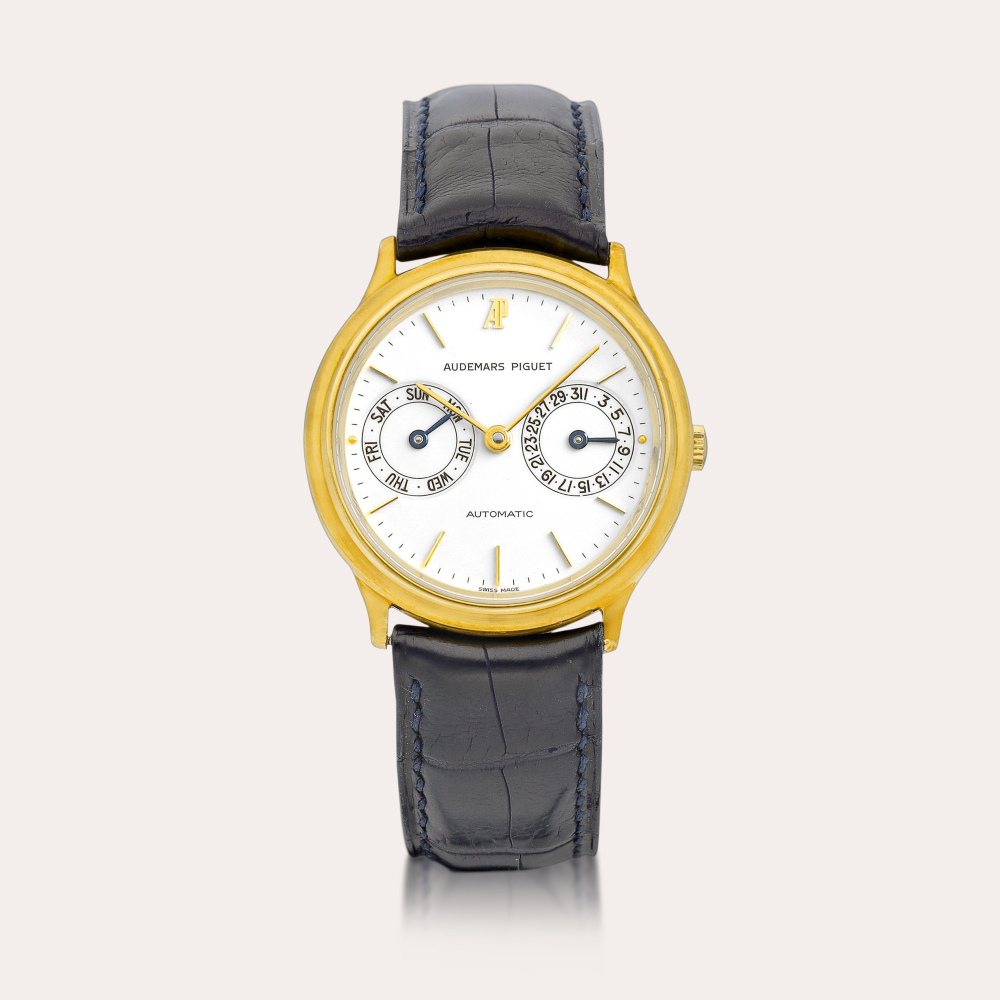 Audemars Piguet Reference 25576BA | A yellow gold wristwatch with day and date, Circa 1990 | 愛彼 | 型號25576BA | 黃金腕錶，備日期及星期顯示，約1990年製