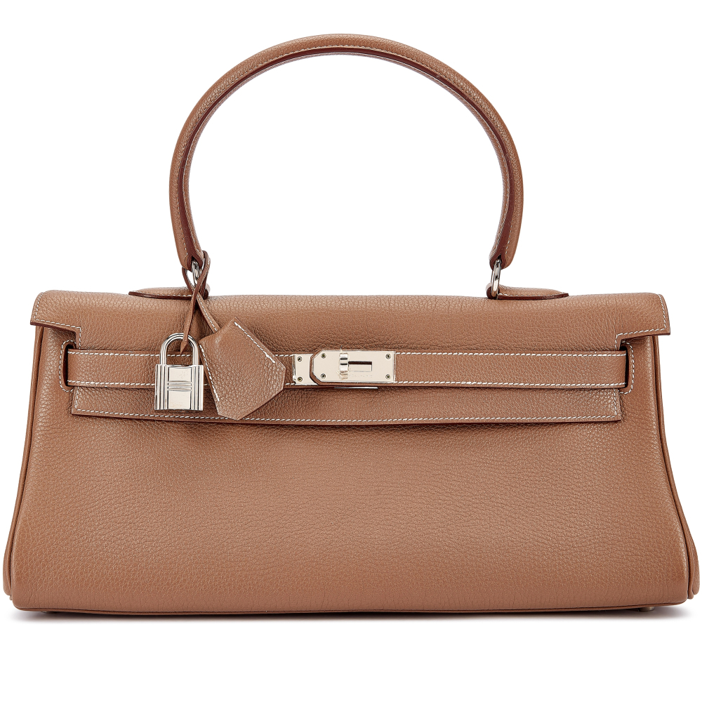 Hermès Etoupe Togo Shoulder Kelly 42 Palladium Hardware, 2011