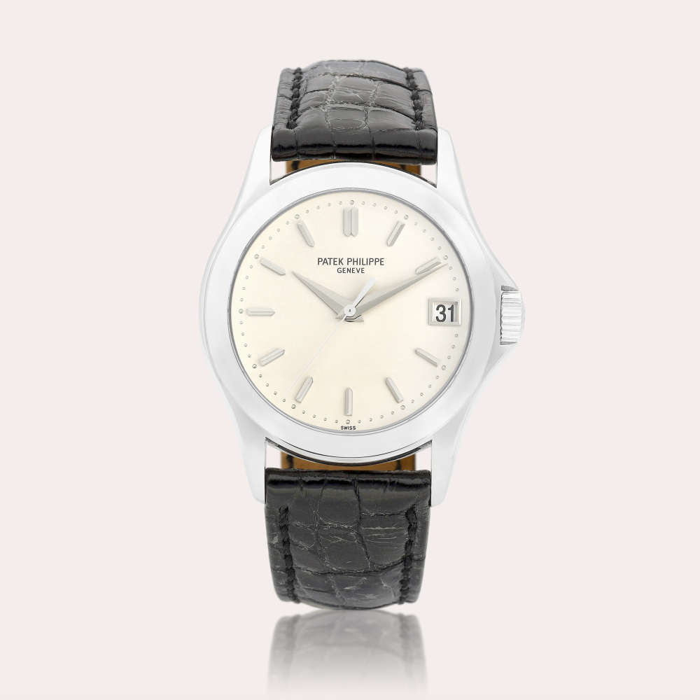 Patek Philippe Calatrava, Reference 5107 | A white gold wristwatch with date, Circa 2007 | 百達翡麗 | Calatrava 型號5107 | 白金腕錶，備日期顯示，約2007年製