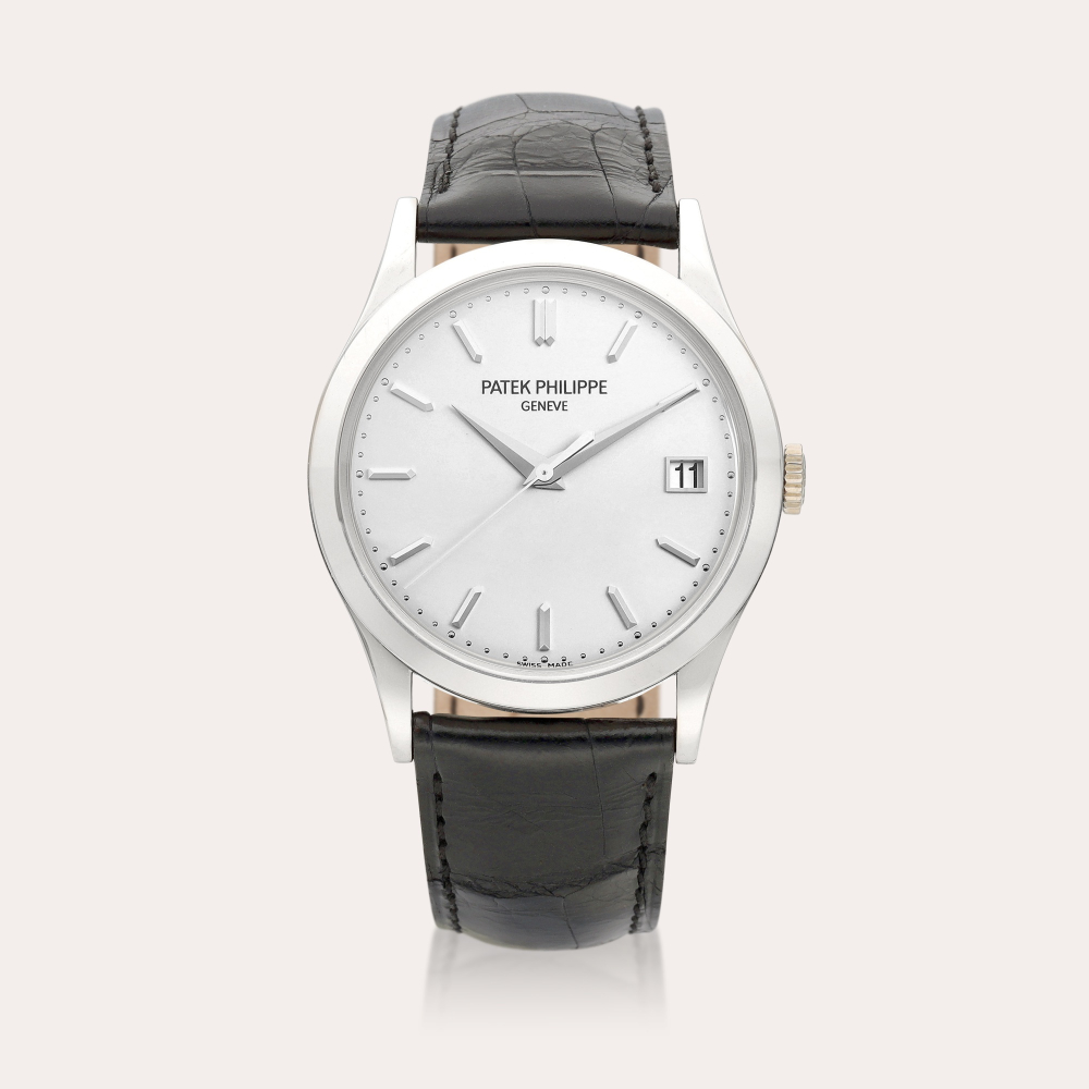 Patek Philippe Calatrava, Reference 5296 | A white gold wristwatch with date, Circa 2008 | 百達翡麗 | Calatrava 型號5296 | 白金腕錶，備日期顯示，約2008年製