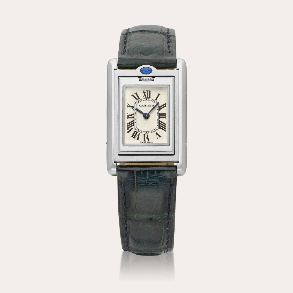 Cartier Tank Basculante, Reference 2386 | A stainless steel reversible wristwatch, Circa 1999 | 卡地亞 | Tank Basculante 型號2386 | 精鋼可翻轉腕錶，約1999年製