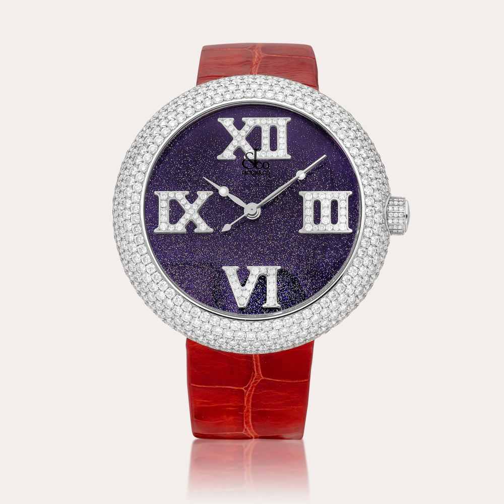 Jacob & Co. Crystal | A stainless steel and diamond-set wristwatch, Circa 2010 | 精鋼鑲鑽石腕錶，約2010年製