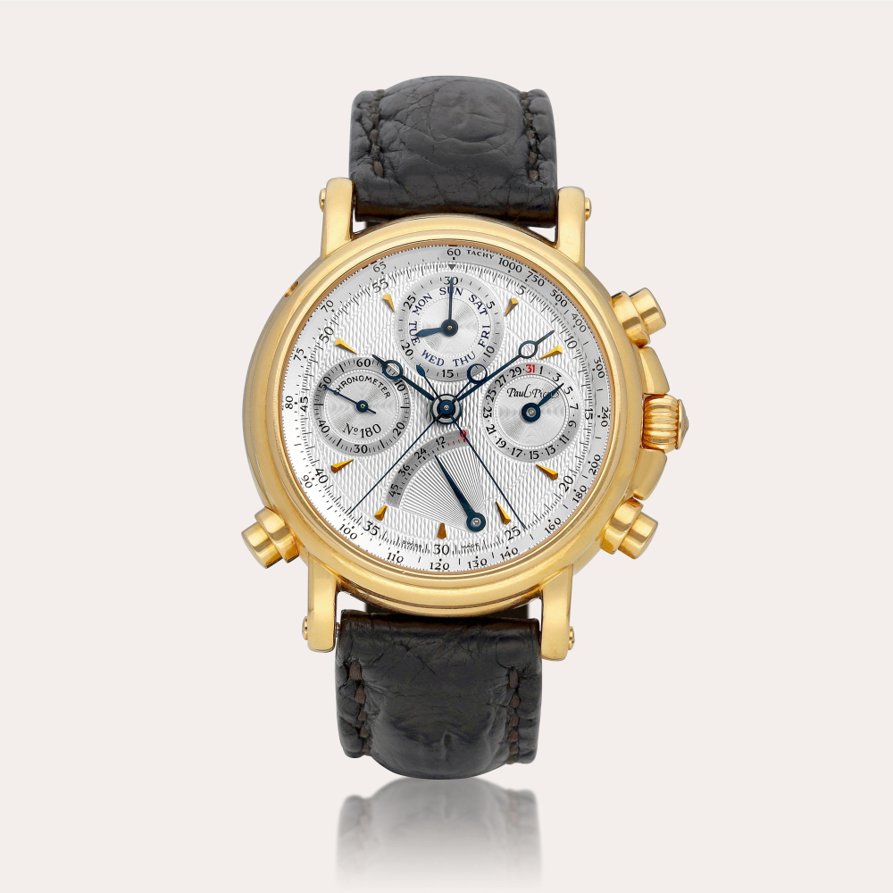 Paul Picot Atelier Technicum | A pink gold split seconds chronograph wristwatch with day, date and power reserve indication, Circa 2008 | 粉紅金追針計時腕錶，備日期、星期及動力儲備顯示，約2008年製