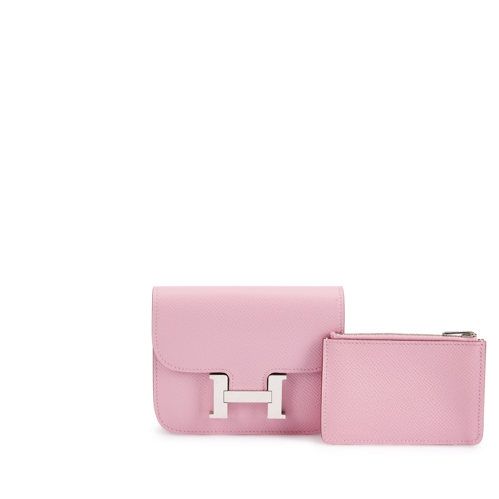 Hermès Mauve Sylvestre Epsom Constance Slim Palladium Hardware, 2021
