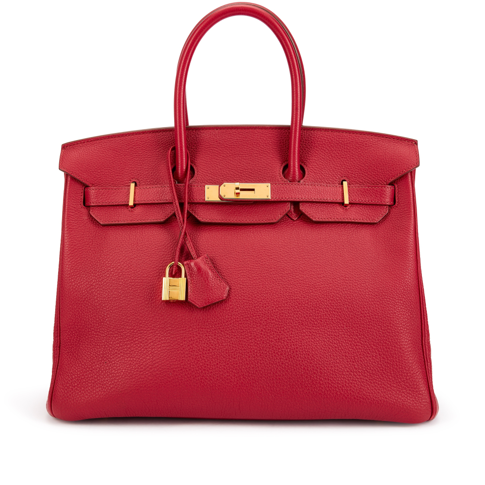 Hermès Rubis Togo Birkin 35 Gold Hardware, 2010