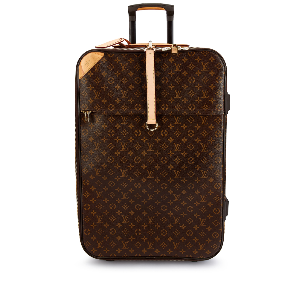Louis Vuitton Ebene Monogram Canvas Pegase Suitcase Gold Hardware