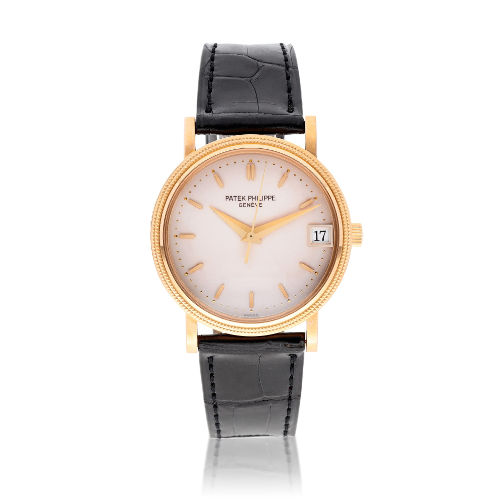 Calatrava, Ref. 3802/200R | A pink gold wristwatch with date | Circa 1997