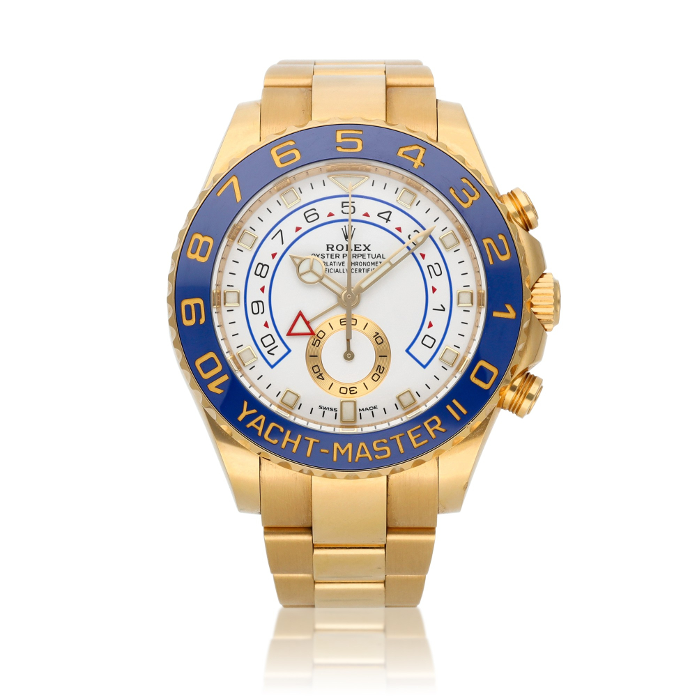 Yacht-Master II, Ref. 116688 | A yellow gold flyback chronograph wristwatch with programmable countdown mechanism and bracelet | Circa 2020