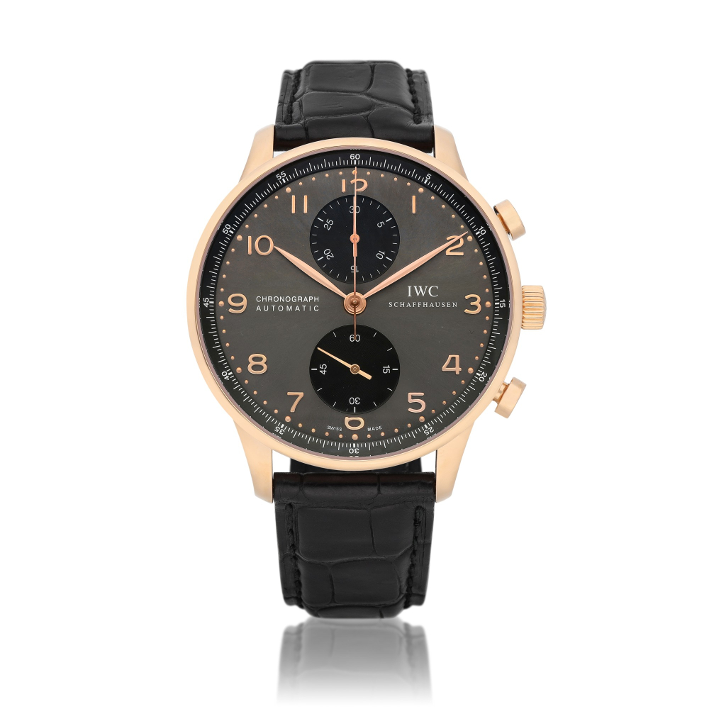Portugieser, Ref. 3714 | A pink gold chronograph wristwatch | Circa 2013