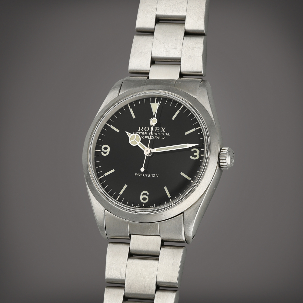 Rolex Explorer, Reference 5500 | A stainless steel wristwatch with bracelet | Circa 1967