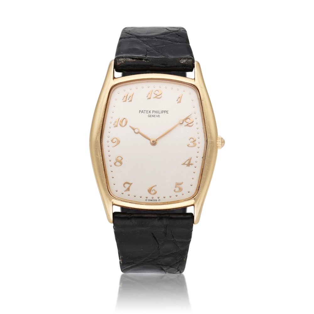 Reference 3842 Gondolo | A pink gold asymmetrical wristwatch, Circa 1992