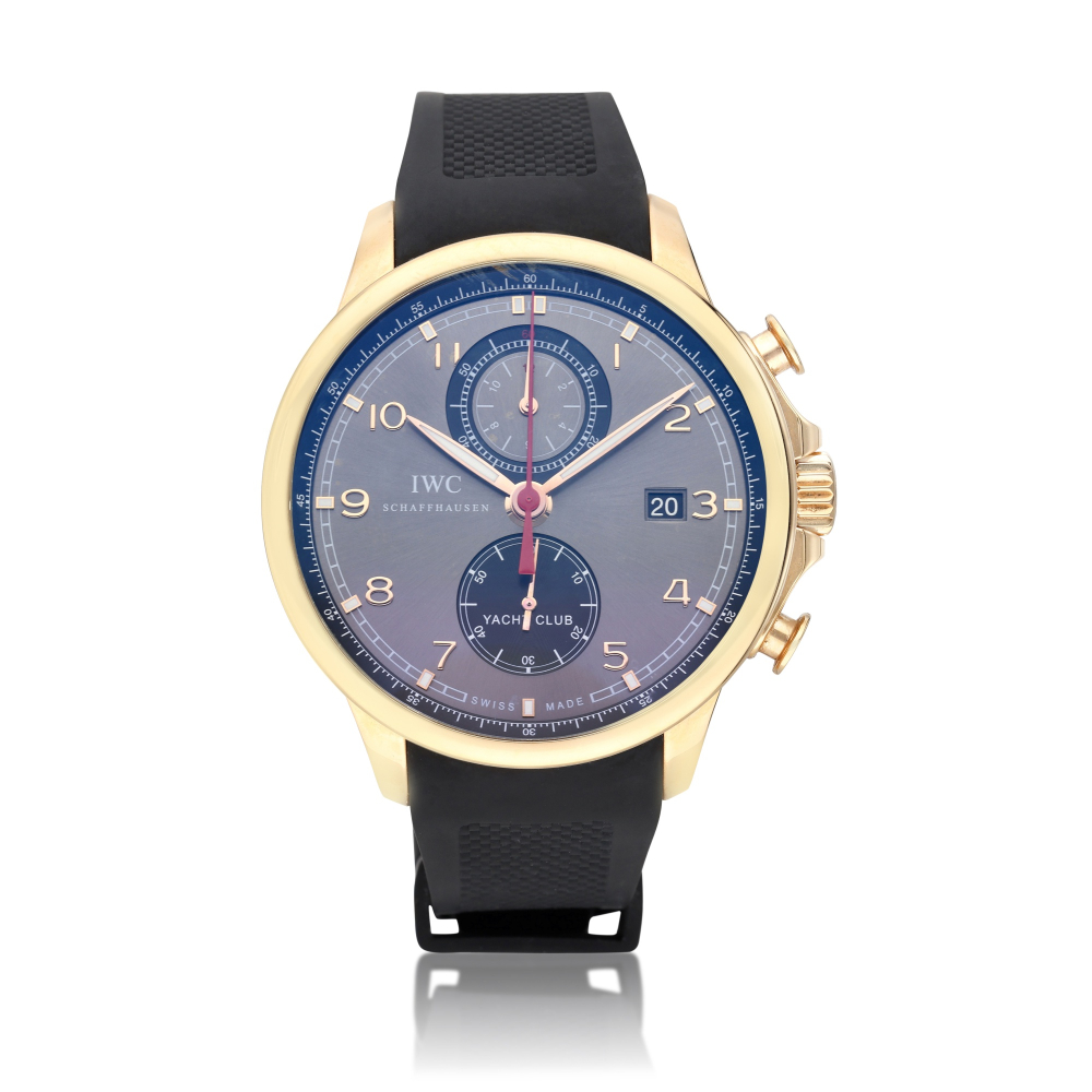 Reference 3902 Portugieser Yacht Club Chronograph | A pink gold automatic chronograph wristwatch with date, Circa 2012