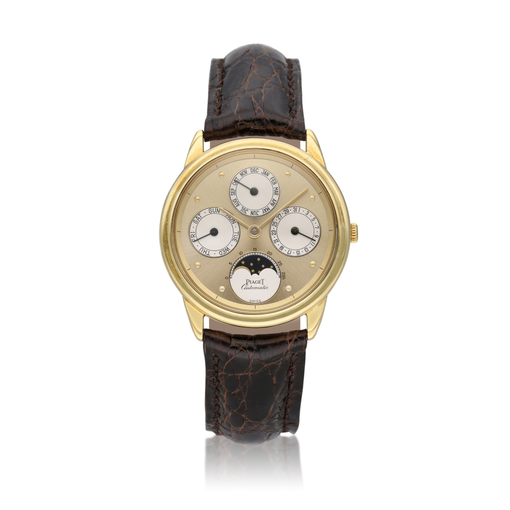 Reference 15958 Gouverneur | A yellow gold automatic perpetual calendar wristwatch with moon phases, Circa 2000
