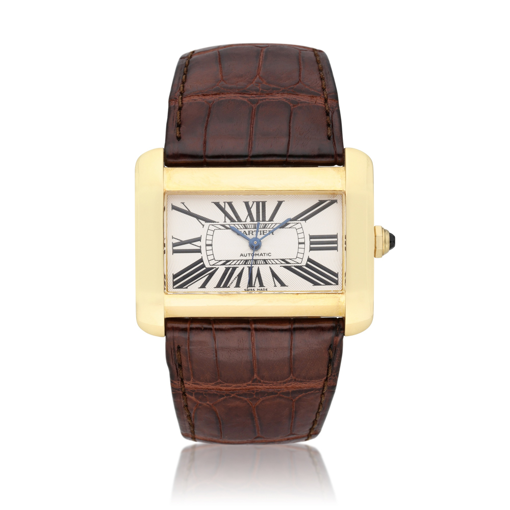Reference 2603 Divan | A yellow gold automatic rectangular wristwatch, Circa 2000