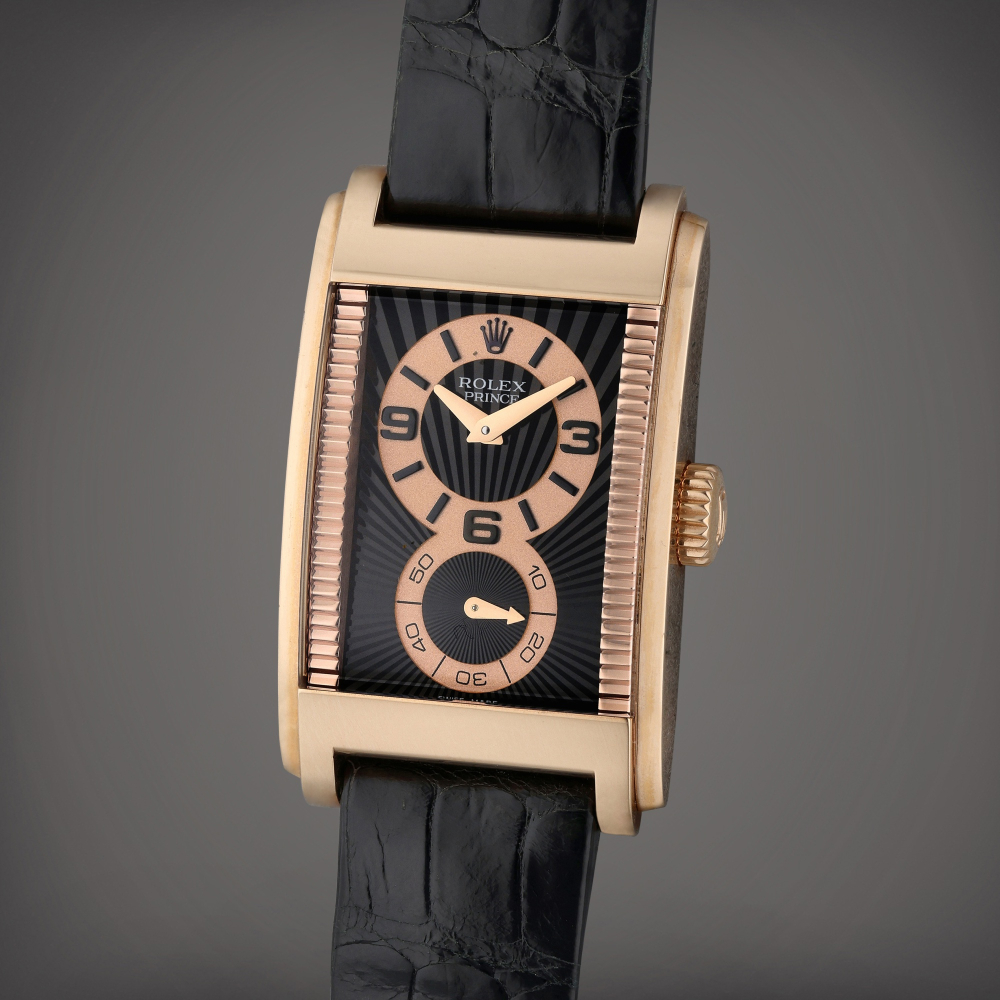 Reference 5442 Prince Cellini | A pink gold rectangular wristwatch, Circa 2010