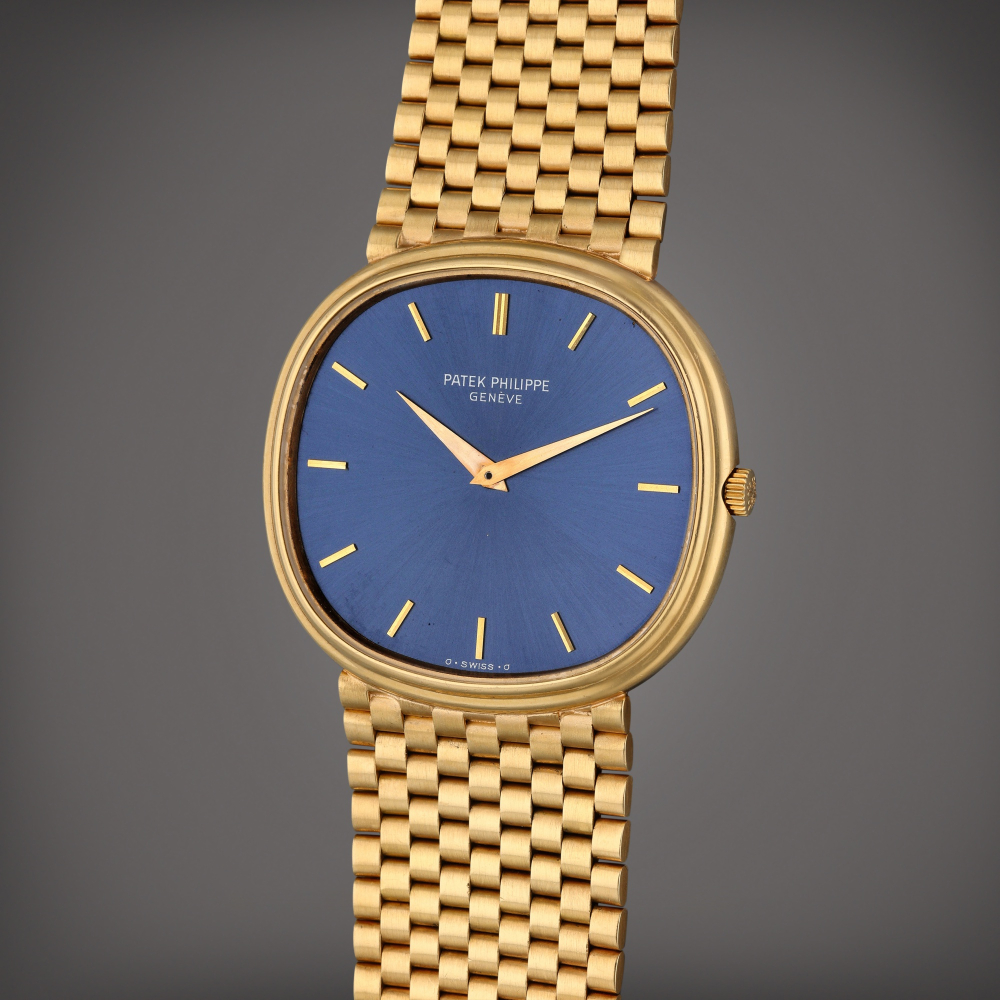 Reference 3739/2 Ellipse | A yellow gold automatic oval shaped bracelet watch, Circa 1980