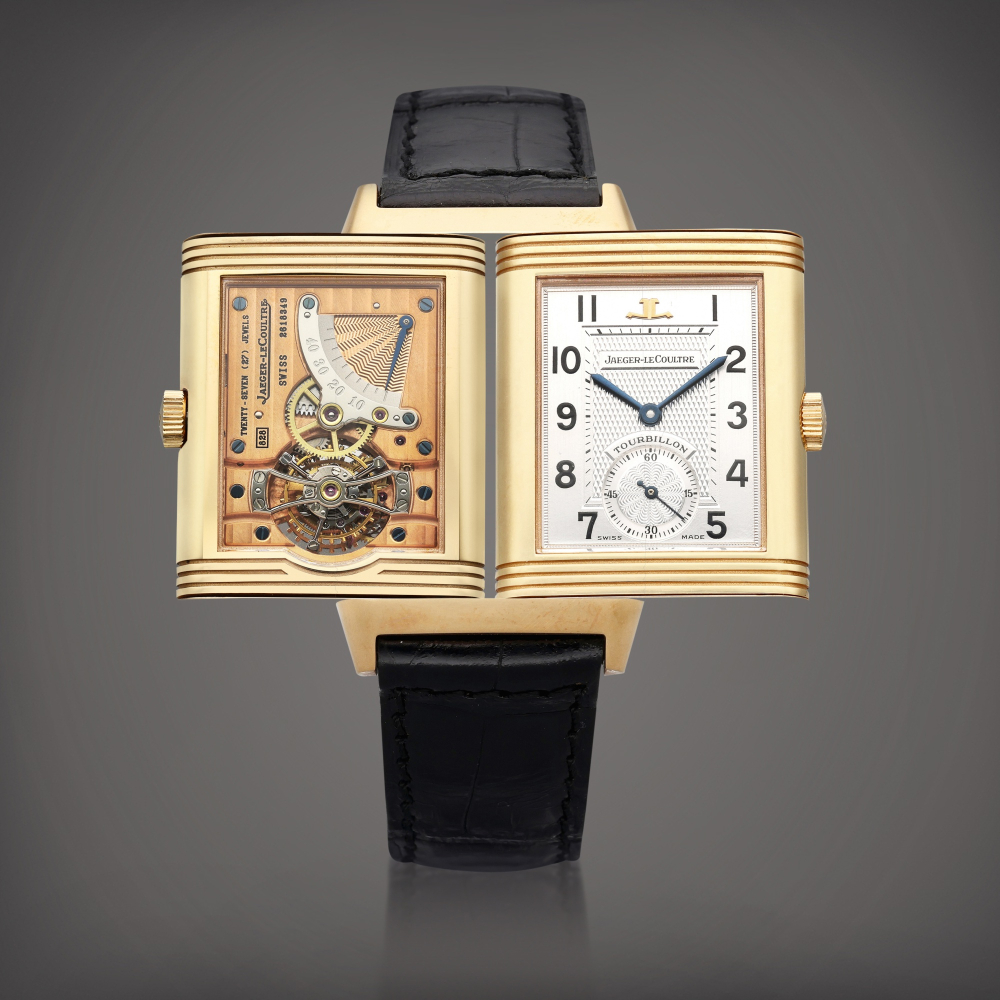 Reference 270.2.68 Reverso Tourbillon | A limited edition pink gold reversible tourbillon wristwatch, Circa 1993