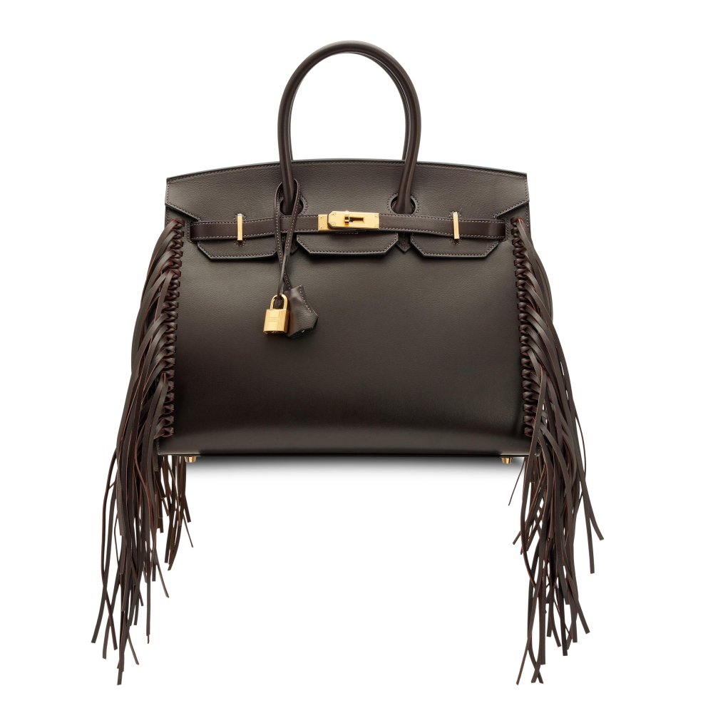 Hermès Limited Edition Chocolat Evergrain Anate Sellier Birkin 35 Gold Hardware, 2024