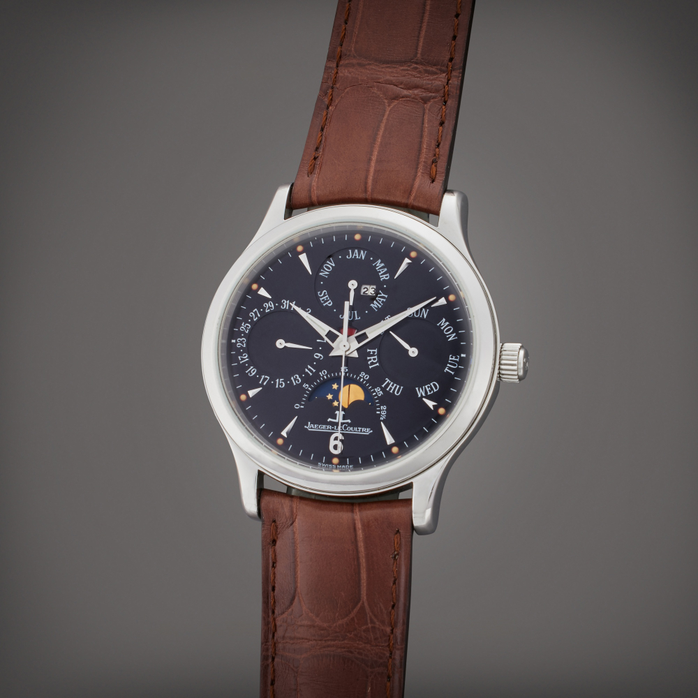 Jaeger-LeCoultre Reference 140.8.80.S Master Control Perpetual | A stainless steel automatic perpetual calendar wristwatch with moon phases, Circa 2000