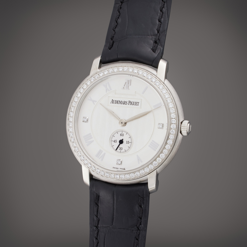 Audemars Piguet Reference 15103BC.ZZ.A001CR.02 Jules Audemars | A white gold and diamond-set wristwatch, Circa 2010
