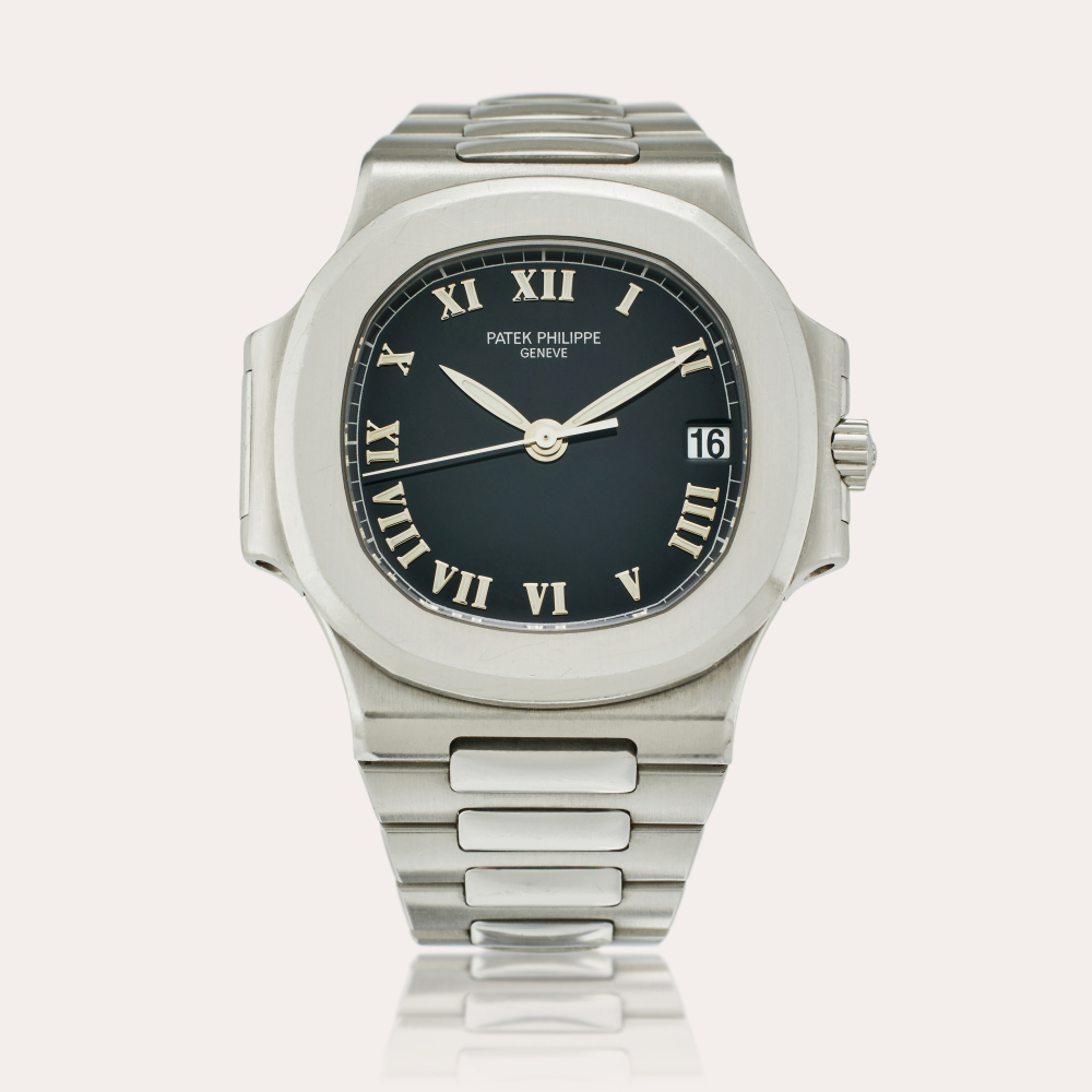 Patek Philippe Reference 3800/1A-001 Nautilus | A stainless steel automatic wristwatch with date and bracelet, Circa 2000