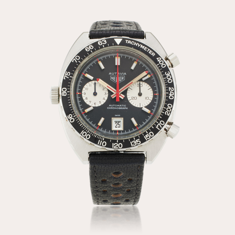 HEUER CHAMPIONS Heuer Reference 1163V 'Viceroy' Autavia | A stainless steel automatic chronograph wristwatch, Circa 1964