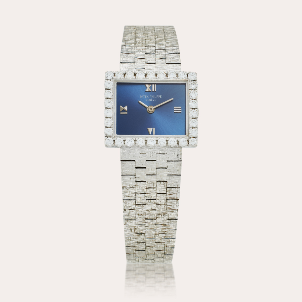 Patek Philippe Reference 3363 | A diamond-set white gold bracelet watch, From the Estate of Ella Fitzgerald, Circa 1960