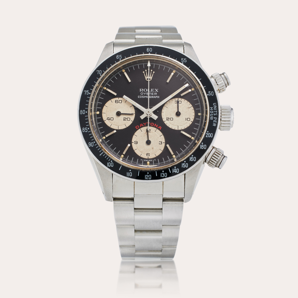 Rolex Reference 6263 Daytona ‘Big Red’ | A stainless steel chronograph wristwatch with bracelet, Circa 1979