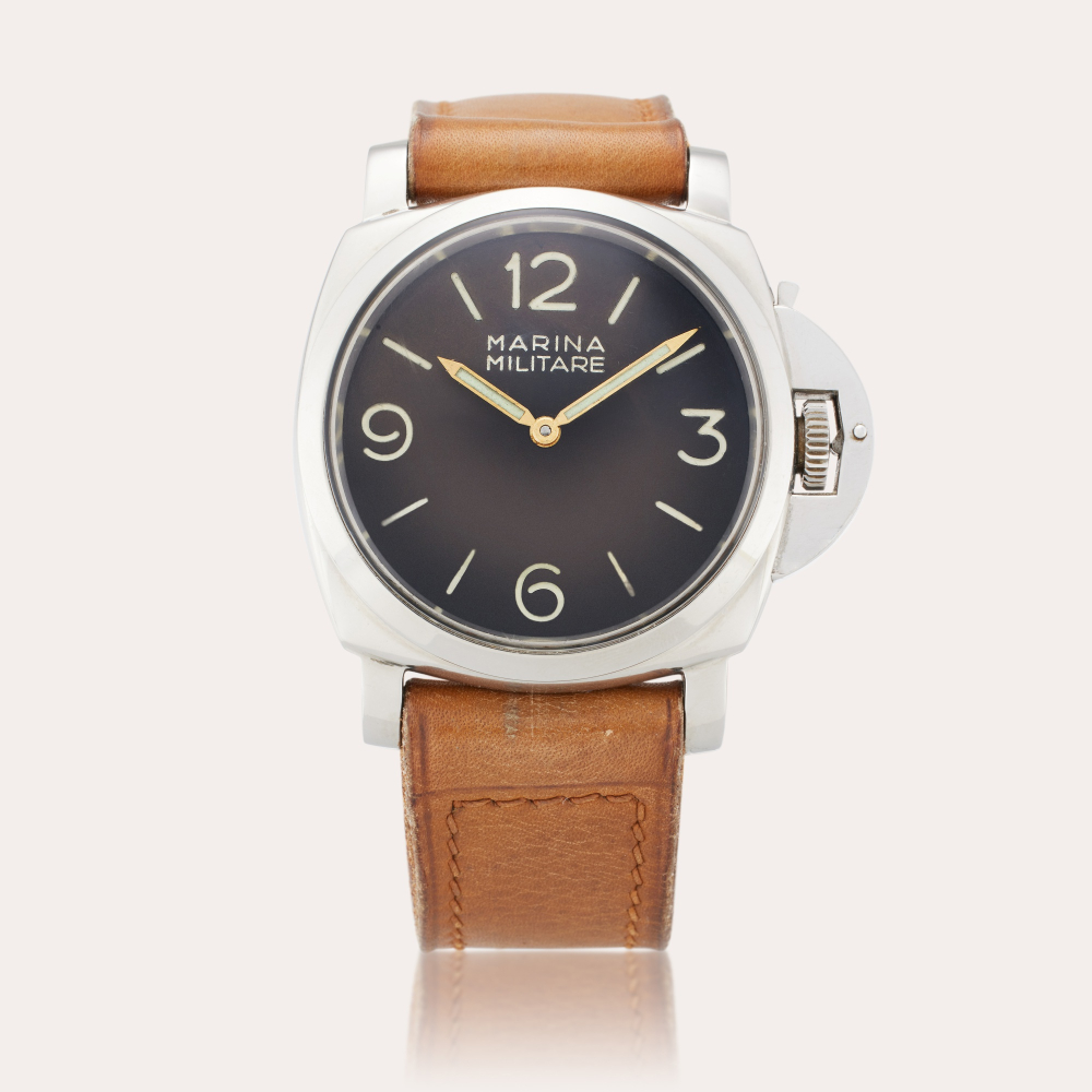 Panerai Reference 6152-1 Marina Militare | A rare stainless steel wristwatch, Made for the Italian Navy, Circa 1960s