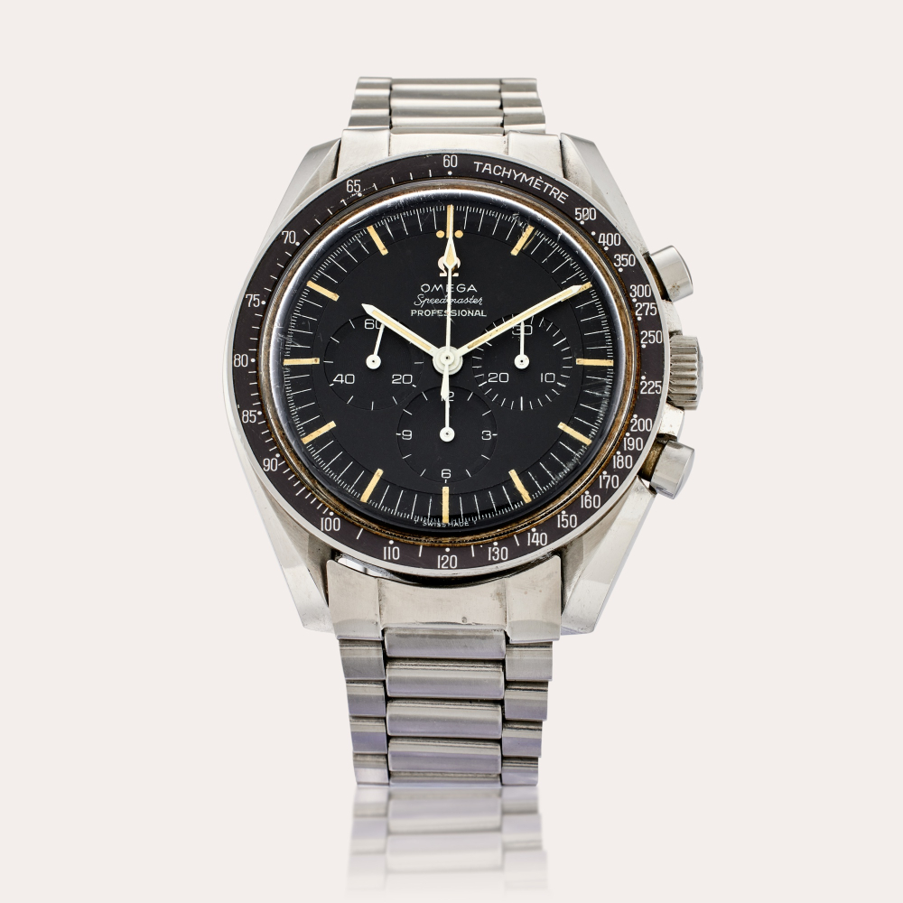 Omega Reference 105.012-66CB Speedmaster | A stainless steel chronograph wristwatch with bracelet, Circa 1967