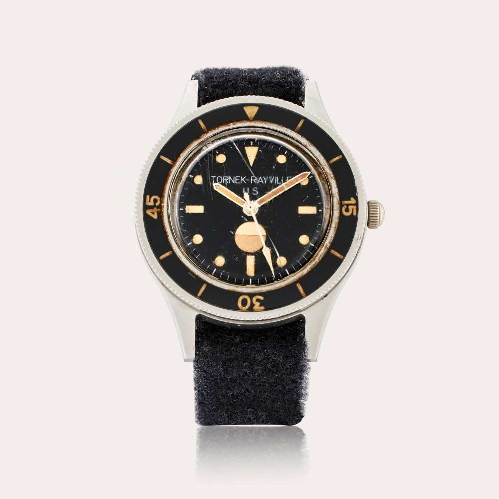 Blancpain Tornek Rayville Reference TR-900 | A stainless steel anti-magnetic diver's wristwatch with humidity indicator, Made for the U.S. Navy, Circa 1965