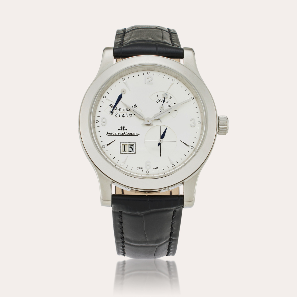 Jaeger-LeCoultre Reference 146.6.17 Master Control Reserve De Marche Antoine | A limited edition platinum wristwatch with date, day/night, and power reserve indication, Circa 2000