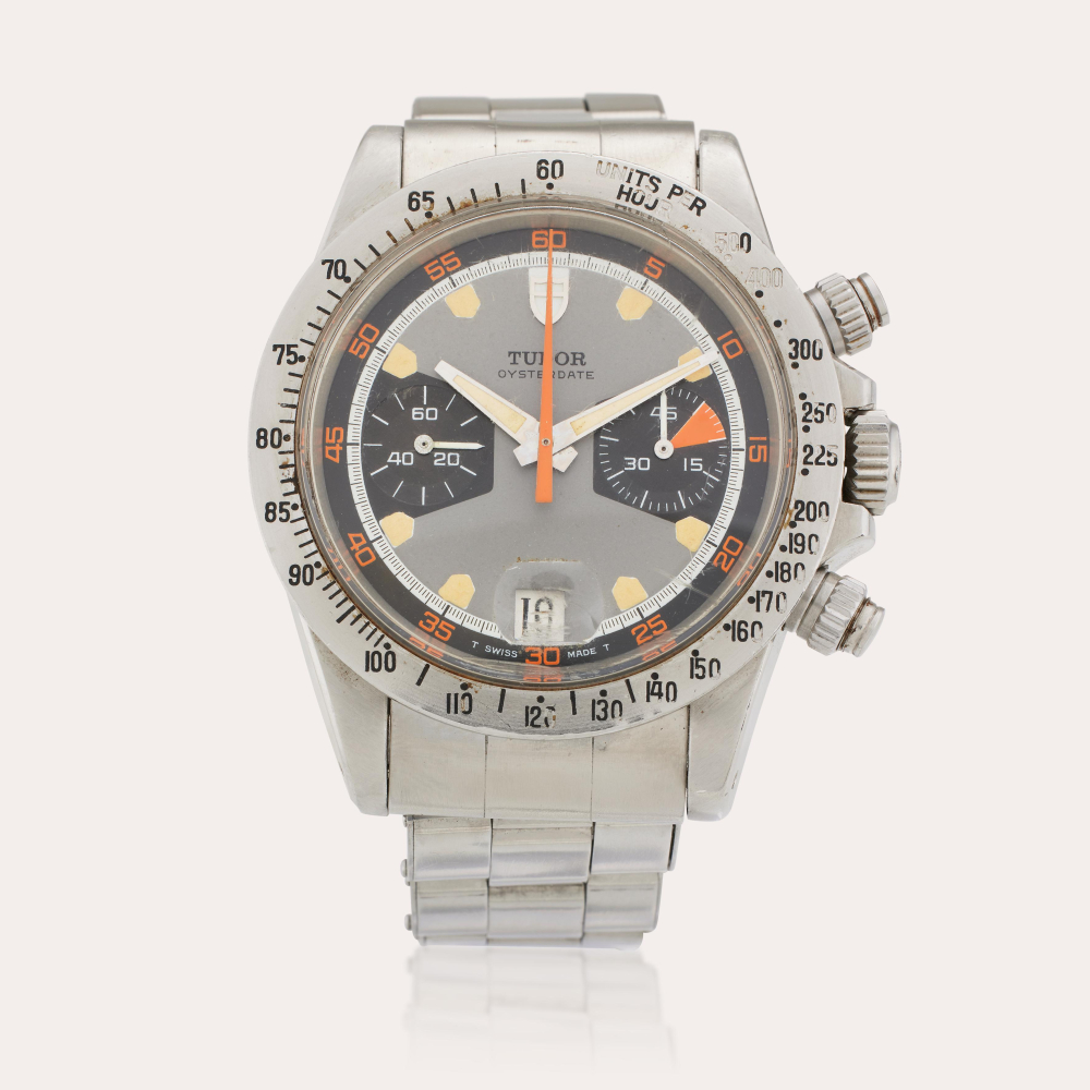 Tudor Reference 7032/0 Monte-Carlo 'Home Plate' | A stainless steel chronograph wristwatch with date and bracelet | Circa 1971