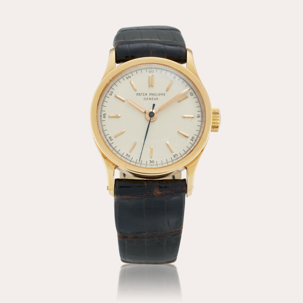Patek Philippe Reference 2457 Calatrava | A pink gold wristwatch, Circa 1954