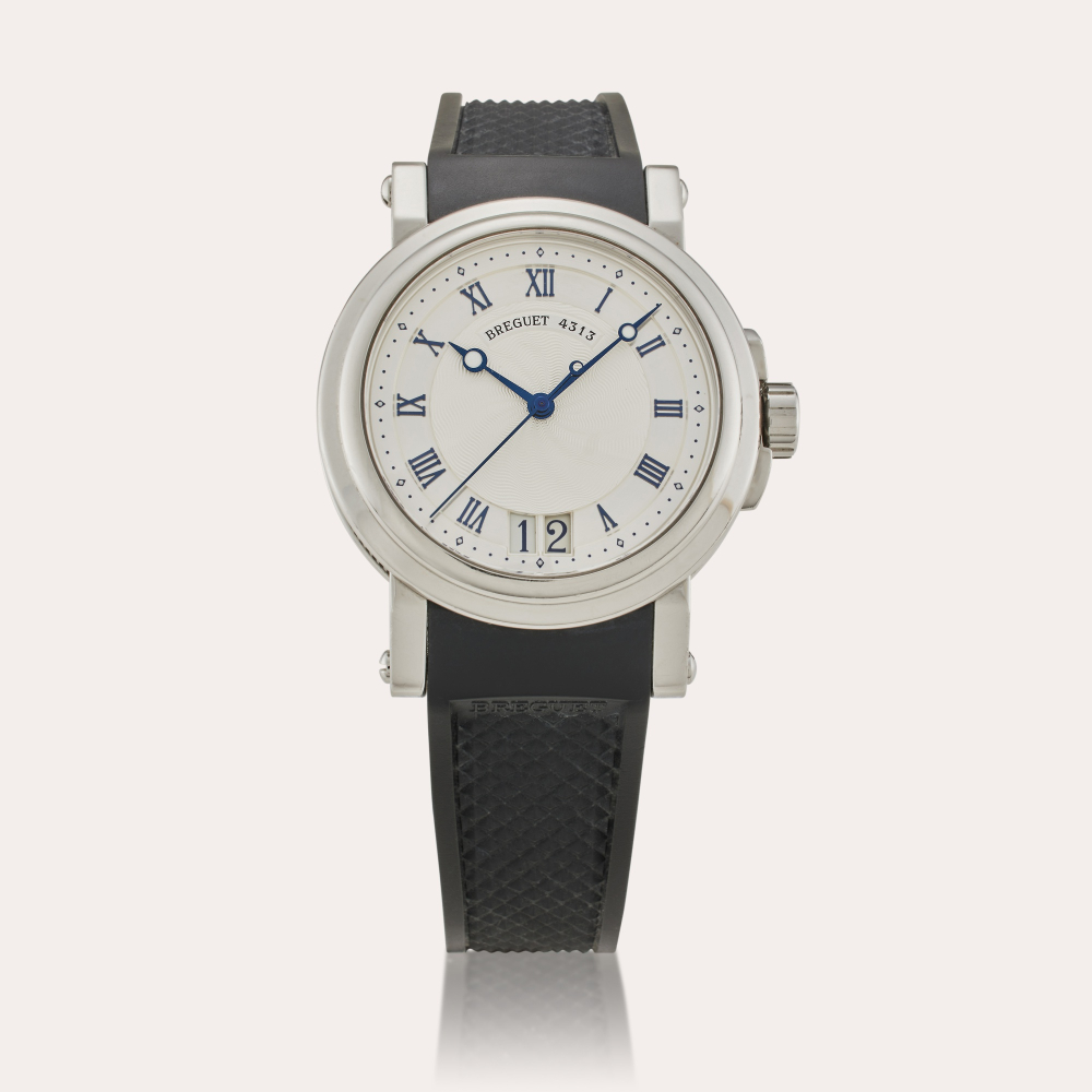 Breguet Reference 5817ST/12/SVO Marine | A stainless steel automatic wristwatch with date, Circa 2007