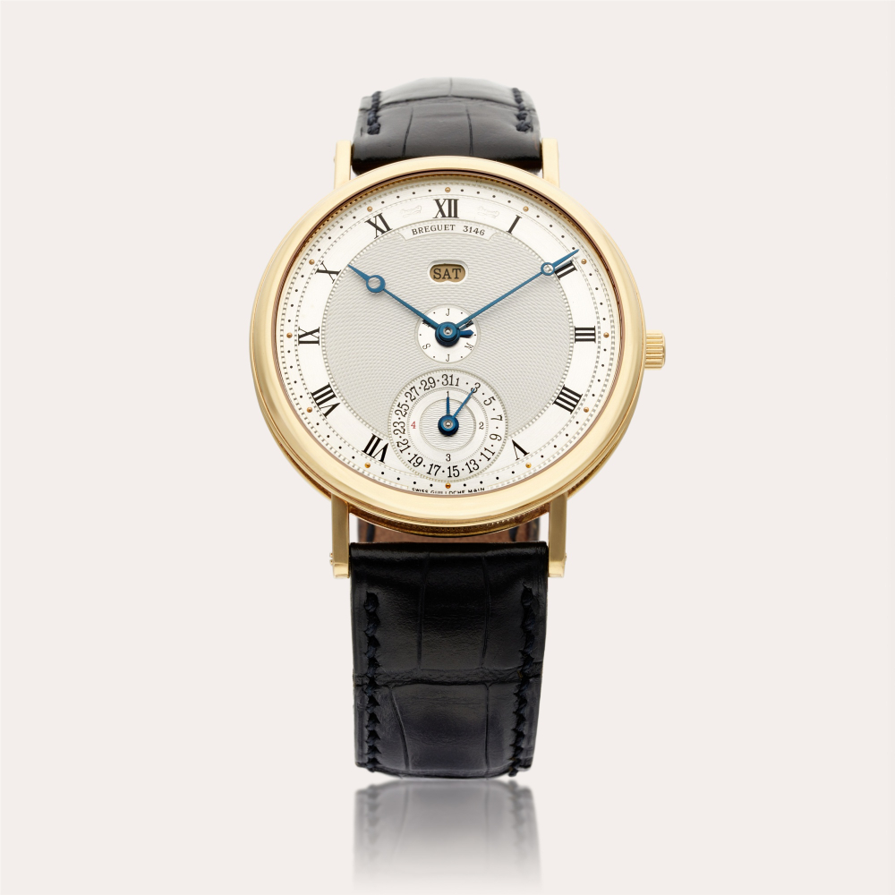 Breguet Reference 7707 | A yellow gold automatic perpetual calendar wristwatch with leap year indication, Circa 2000