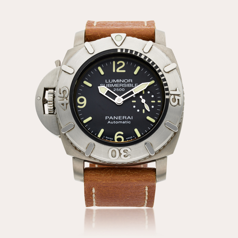 Panerai Reference PAM00358 Luminor Submersible 2500 ‘Destro’ Chronopassion | A limited edition left-handed titanium automatic wristwatch, Circa 2010