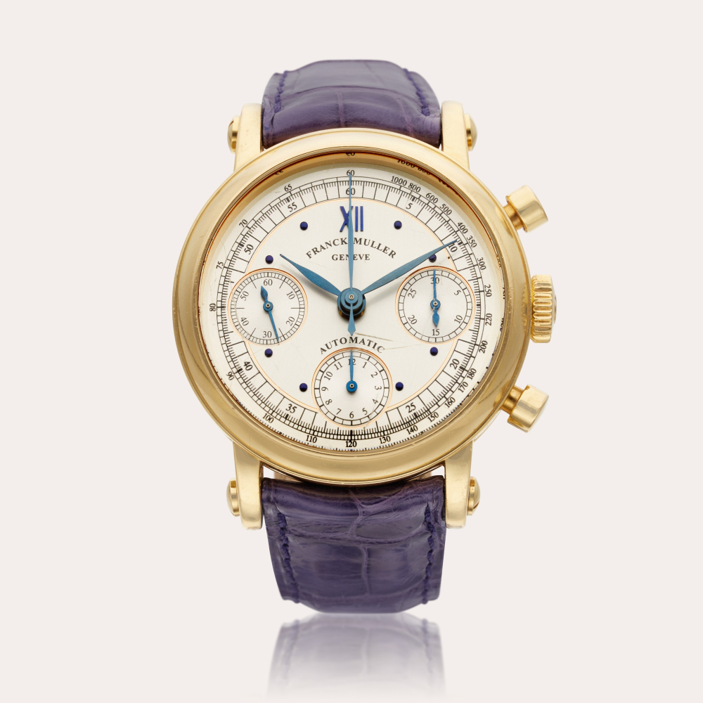 Franck Muller Reference 7000 36 | A yellow gold automatic chronograph wristwatch, Circa 2000